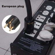 【WVH】-12AWG HiFi Power Cable HiFi Power Cable EU Power Cable 250V/15A for Speakers Subwoofer Turntab
