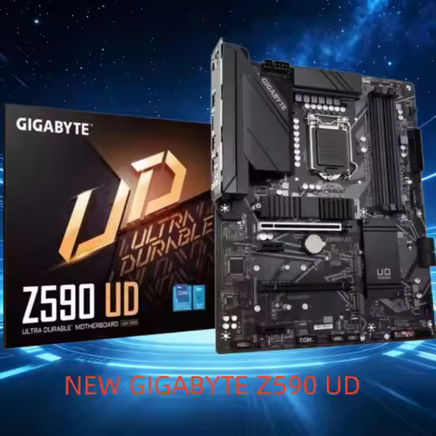 NEW GIGABYTE Z590 UD LGA 1200 With Intel Z590 ATX Motherboard with Triple M.2, PCIe 4.0