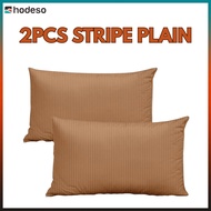 Hodeso Cotton Stripe Pillow Case SET of 2 "20x30inch" Pillow Case Hotel Quality Pure Cotton