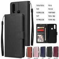 Flip Cover Lockable Case For VIVO Y31/Y51/V5/V5plus/V7/V7plus/V11/V11i/V9/Y85/V21 5G/Y30 5G/Y67 Magnetic BOSS