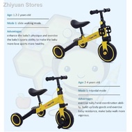◐Jollybee Children's Multifunction Tricycle (3 Wheels) 3-in-1 Children Scooter Balance Bike Ride on 