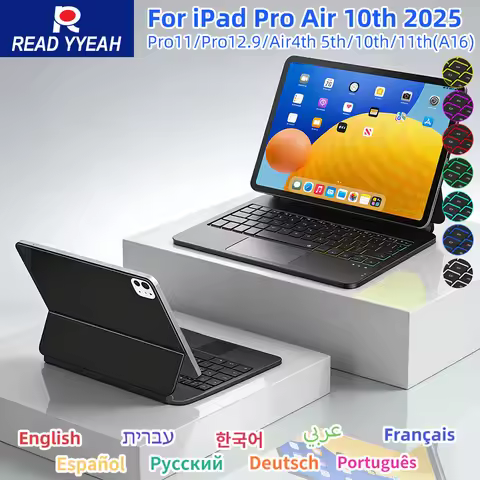 Backlight Magic Keyboard for iPad a16 Case Wireless Keyboard for iPad Air 4 5 10.9in Pro 11 12.9 13 