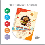 Print 120 gsm Brochures Flyer/s - A6 A5/s A4 Artpaper/s