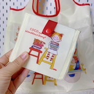 Japanese coco Sauce Cute Cartoon Eco-Friendly Shopping Bag Printed Foldable Lightweight Large-Capaci