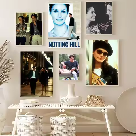 N-Notting Hill Moive Poster HD Art Sticky Wall Waterproof Home Living Room Bedroom Bar Aesthetic Dec