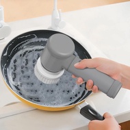 Alat Rumah Musim Gugur Electric Spin Scrubber, 1 Set Berus Pembersih Dapur Pegang Tangan dengan Kepa