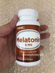 (現貨 5MG) ~ 美國 GNC 褪黑激素片 (助入睡+提升睡眠質素) 60粒 (GNC Melatonin 5MG) 到期日: 2022年 06月