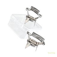 Treeling Ergonomic Ceramic Dipping Thumb Tongs Tool Stainless Steel Pottery Glazing Tweezers For Cer