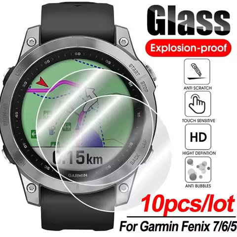 Tempered Glass for Garmin Fenix 7S 7X 6S 6X Pro Sapphire 5S HD Screen Protectors Anti Scrach Film fo