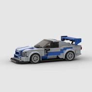 GTR Sports Car R34 moc Compatible Lego Small Particles Educational Education Assembly Children's Bui