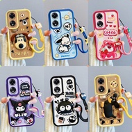 Casing OPPO A60 patung pelekat comel phone casing