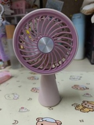 Pink Portable Fan可調整角度手持 桌上風扇