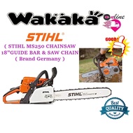 STIHL MS250 CHAINSAW 18"GUIDE BAR &amp; SAW CHAIN ( Brand Germany )