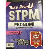 TEKS PRA-U STPM EKONOMI (EKONOMI MALAYSIA) SEM 3