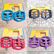 PEDAL SEPEDA MTB STRUMMER - NYLON AS BESAR HITAM MERAH BIRU UNGU SPAREPART SEPEDA TERMURAH