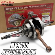 BRT CRANKSHAFT JET UP 3.05MM TOTAL 6.1MM NVX155 V1/V2 & NMAX155 V2 AEROX155 100%ORI BRT CRANKSHAFT 【
