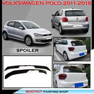VOLKSWAGEN POLO 2011-2018 GTI STYLE REAR TRUNK SPOILER LIP ROOF WING SPOILER-MATERIAL ABS BODYKIT