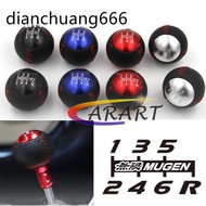 JDM Style 5-6 Speed Mugen RR Leather Car Gear Shift Knob M10x1.5 for Honda CRZ Type R Civic FA5 FG2 