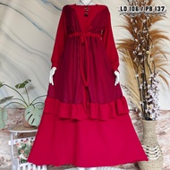 TGC - Ready Aurora Maxy Gamis Crincle mix brukat Malika