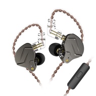 KZ ZSN Pro Zsn Pro Zsnpro 1BA หูฟังโลหะ + 1DD HIFI สายหูฟังพร้อมไมโครโฟนสำหรับเครื่องเล่นเกมส์เบสหนั