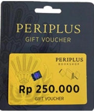 Physical Gift Voucher Periplus Store Nationwide - Amount Rp 250,000