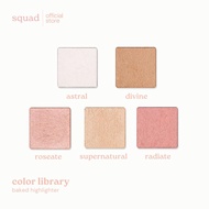 squad cosmetics color library baked highlighter