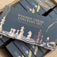 HIGH QUALITY WOODEN CHESS WITH MAGNETS - SIZE TO 39cm * 39cm - 2in CHESS BOARD chess + checkers