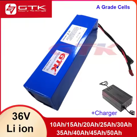36V 10Ah 15Ah 20Ah 25Ah 30Ah 35Ah 40Ah 45Ah 50Ah Lithium ion Battery for 500W 800W 1000W 1500W Two w