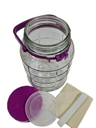 Lookaround KOMBUCHAโหลแก้ว 3 ลิตร (3000ml.) เนื้อหนา คุณภาพดี 3 Liters Glass Jar ลดจัดหนัก