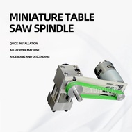 Mini Table Saw Spindle DIY Woodworking Cutting Polishing Spindle Saw Bearing Seat Shaft and Ball Bea