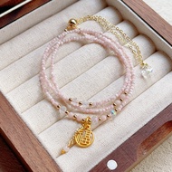 Bracelet Bracelet Bracelet Fu Brand Pendant Austria Plus Cut Flour Opal Opal Opal Multi-Layer Three 