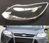 คู่ (ซ้ายและขวา) Eadlamp ฝาครอบเลนส์ไฟหน้าสำหรับ Ford Focus 2012 2013 2014เลนส์ไฟหน้ารถ Clear ไฟฉายคาดศีรษะเปลี่ยน Auto Shell