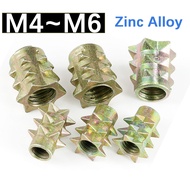 M4 M6 Galvanized Alloy Spiked Nuts Connect Nuts Wood Insert Nuts