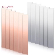 12 Pcs Pure Copper Zinc Anode Sheet 99.9% High Purity Copper Zinc Electrode Strips 0.04 Inch X 0.98 