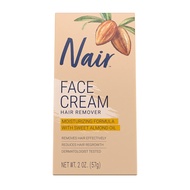Kem dưỡng ẩm tẩy lông mặt Nair Hair Remover Moisturizing Face Cream with Sweet Almond Oil 2OZ
