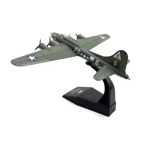 1:144 Scale Classic Plane B-17 Model and Display Stand Collectible Gifts B17 Alloy Airplane Model Mi