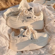 Aokang giày nữ giày trắng khuôn viên Giày vải đế dày giày Giày thể thao thường ngày Giày thích hợp b