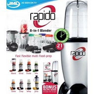 JML Rapido 8-in-1 Blender and Juicer | Juice Extractor | Food Processor