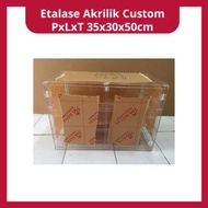 Custom Acrylic Display Case LxWxH 35x30x50cm