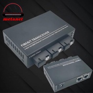 Media Converter Ethernet Switch 3 FO 2 Lan / 3 SC 2 Lan Rj45