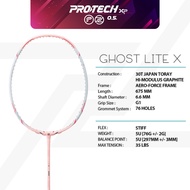 PROTECH Badminton Racket - GHOST X (5UG1) (MAX 35LBS) (FREE String + Grip + Bag)