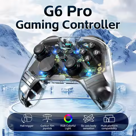 New BSP D6Pro Wireless Game Controller for Switch/Switch 2/iOS/Android Bluetooth Double Hall Trigger
