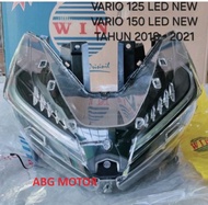 REFLEKTOR LAMPU DEPAN VARIO 125 150 LED NEW TAHUN 2018 - 2021 MERK WIN