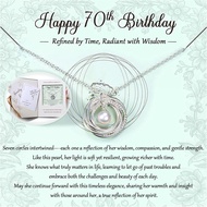 Krfy Birthday Gifts for Women Unique - 925 Sterling Silver Necklace with Pearl 30th 40th 50th 60th 7