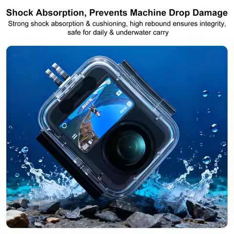 For DJI Osmo 360 Invisible Dive Case Waterproof Housing 45M Underwater Diving Protective Shell for D