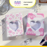 Photo Album, Collect book 3inch 40 heart compartments containing idol lomocard photos, meaningful gi