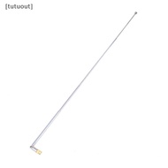 [tutuout] 1Pc 37cm 5 Section Telescopic Stainless Steel AM FM Radio Universal Antenna VN