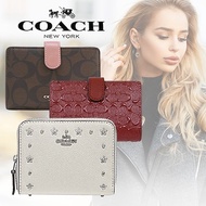 New arrival ❤✨ COACH / Coach Folded wallet feature COACH Coach Wallet Folded wallet Round fastener Popular