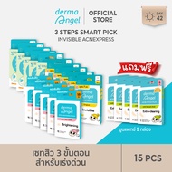 🚩⭐️[3 Steps Smart Pick ]⭐️ dermaAngel Salicyilc 12 ชิ้น 5 กล่อง + Spot Lightening 18 ชิ้น 5 กล่อง + 