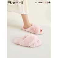 slippers for women men slippers bedroom slippers Barphil Women’s Furry Cotton Anti-Slip Indoor Slipp
